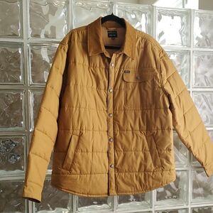 Brixton Men's Tan Quilted Shirt Jacket